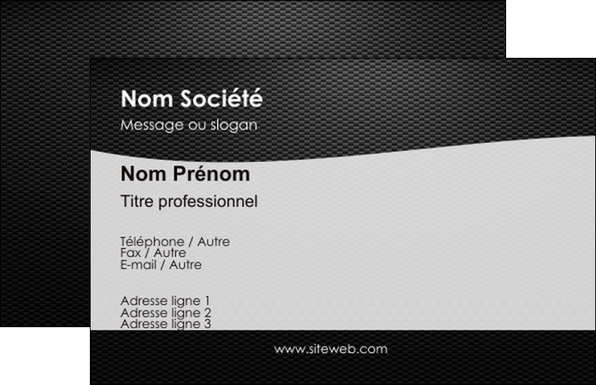 cree carte de visite graphisme texture trame metal MFLUOO12366
