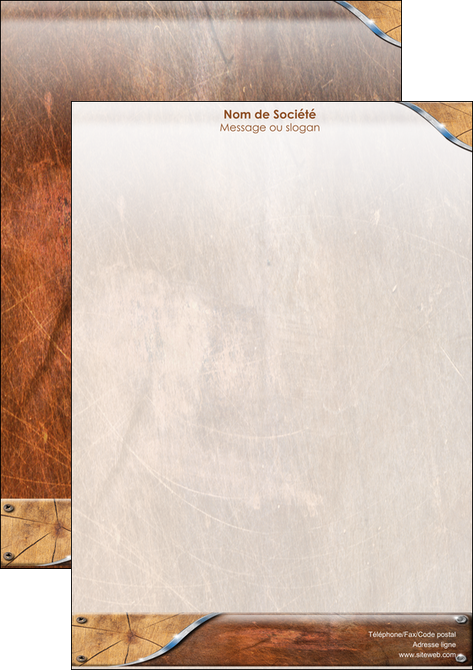 maquette en ligne a personnaliser affiche climatisation et chauffage bois wood nature MFLUOO13080