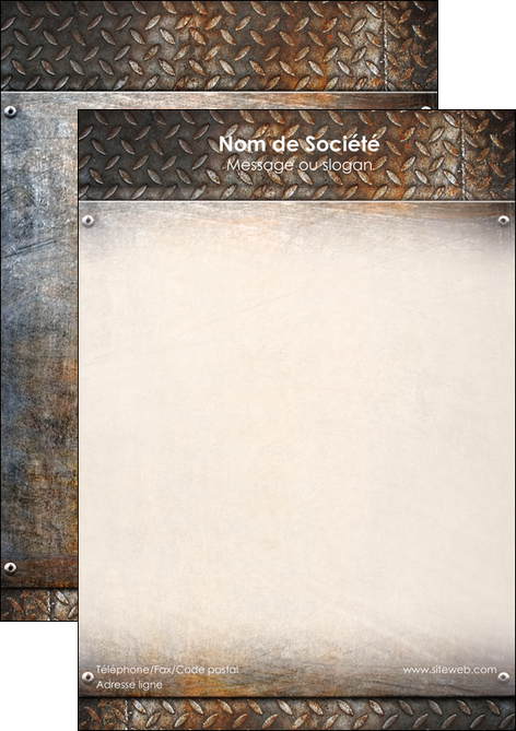 creer modele en ligne flyers abstrait acier alliage MFLUOO13148