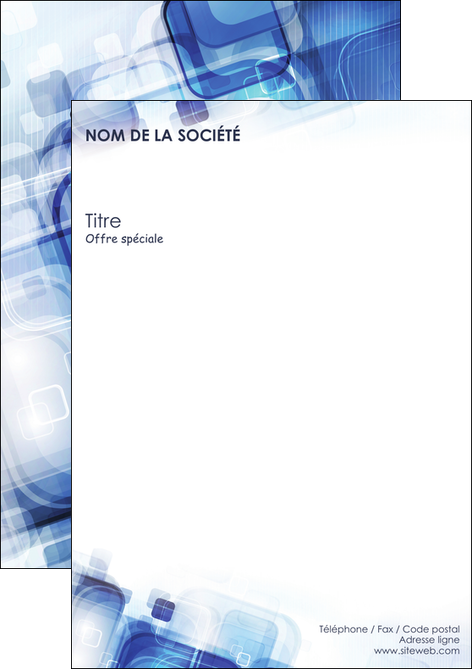 realiser flyers moderne design geometrique MIDBE13478