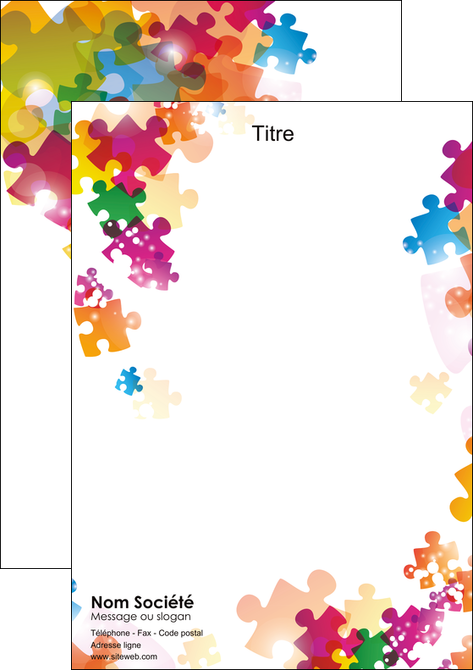 exemple affiche abstrait appel arc en ciel MFLUOO13842