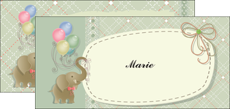 creer modele en ligne flyers elephant gris ballons MIDBE13866