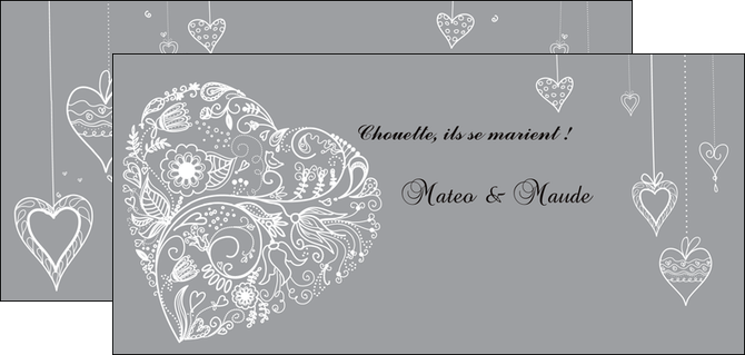 cree flyers coeur mariage alliance MLIG13916