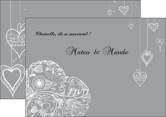 impression flyers coeur mariage alliance MLIG13920