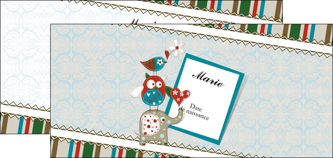 personnaliser modele de flyers bebe naissance nativite MIDBE13936
