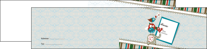exemple depliant 2 volets  4 pages  bebe naissance nativite MIDBE13940