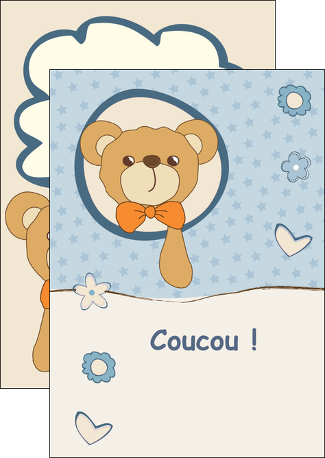 creer modele en ligne flyers dessin anime invitation MIDBE14390