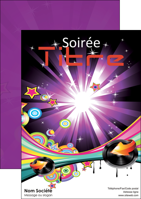 cree affiche discotheque et night club abstract audio backdrop MIDBE14490