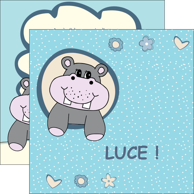 personnaliser modele de flyers bonbon dessin anime MIDBE14582