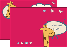modele en ligne depliant 2 volets  4 pages  bonbon dessin anime MIDBE14680