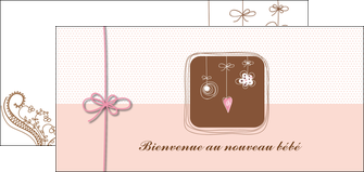creation graphique en ligne flyers invitation naissance faire part de naissance carte de naissance MIDLU14746