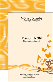 exemple carte de visite papillons nature jardin MIDLU14776