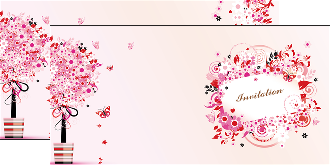 modele depliant 2 volets  4 pages  carte d anniversaire carton d invitation d anniversaire faire part d invitation anniversaire MIDLU14850