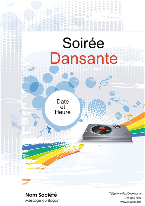 creer modele en ligne affiche musique abstract adore advertise MLGI14900