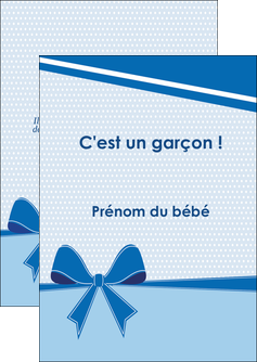 creation graphique en ligne flyers fille carte de naissance pour  garcon carton de naissance pour garcon MLIG14948