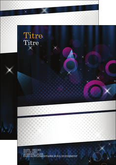 creer modele en ligne flyers musique abstract black blue MLGI14984