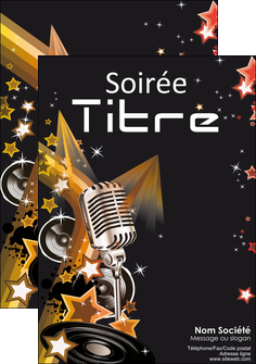 faire modele a imprimer affiche discotheque et night club isco discotheque disk MIFCH15412