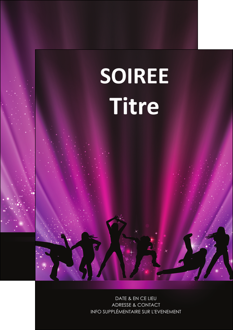 personnaliser maquette flyers discotheque et night club isco discotheque disk MIDBE15434