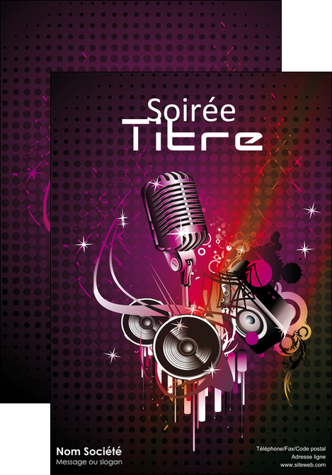 modele affiche discotheque et night club abstract adore advertise MIFCH15466