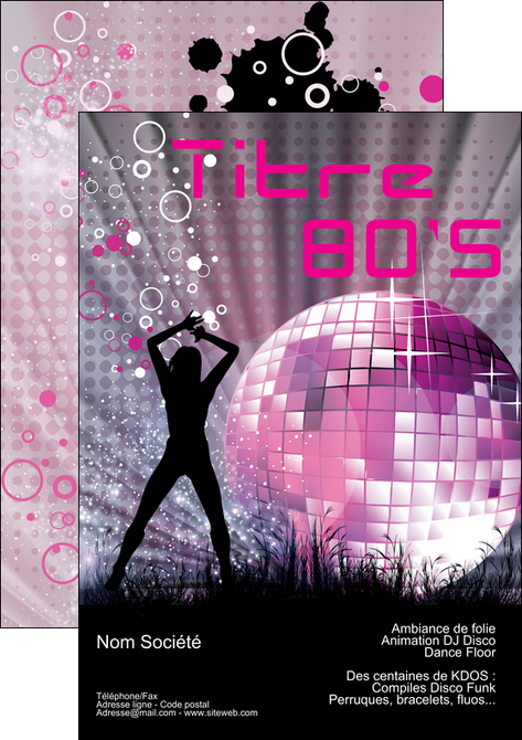 maquette en ligne a personnaliser affiche discotheque et night club abstract background banner MIFCH15474