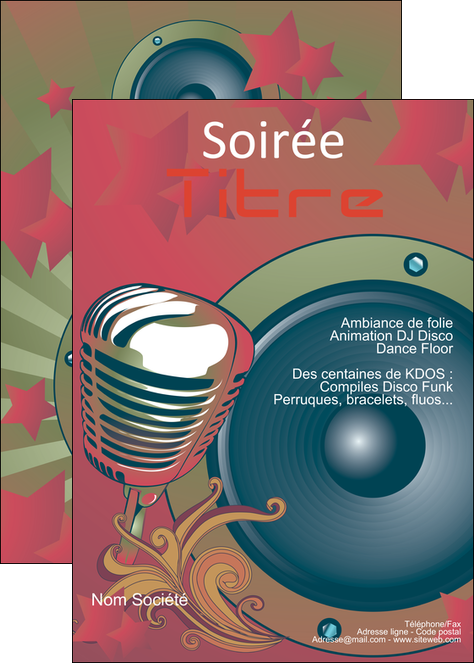 realiser affiche discotheque et night club abstract artistic background MIFCH15478