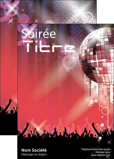 creation graphique en ligne affiche discotheque et night club abstract adore advertise MIDBE15578