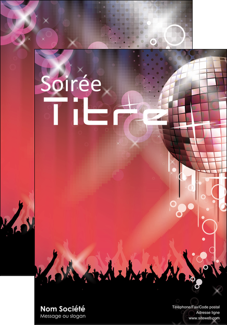 faire affiche discotheque et night club abstract adore advertise MIDBE15580