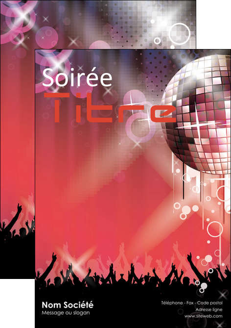 maquette en ligne a personnaliser flyers discotheque et night club abstract adore advertise MIDBE15582