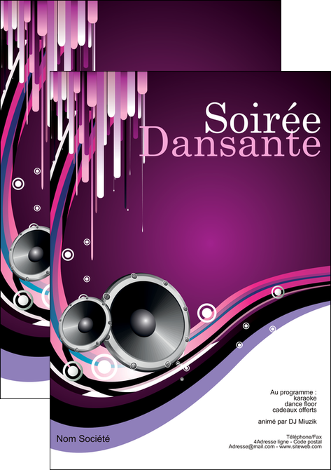 modele affiche discotheque et night club abstract adore advertise MIFCH15612