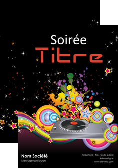 faire flyers discotheque et night club abstract adore advertise MLGI15682