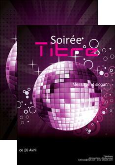 faire modele a imprimer affiche discotheque et night club abstract background banner MIFCH15844