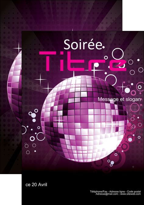 faire affiche discotheque et night club abstract background banner MIFCH15846