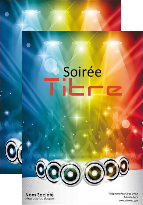 personnaliser modele de affiche discotheque et night club ambiance ambiance de folie bal MIFCH15868