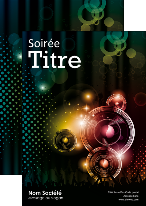 personnaliser modele de flyers discotheque et night club ambiance ambiance de folie bal MIFCH15874