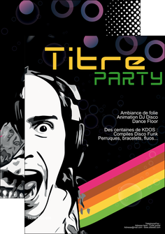 realiser affiche discotheque et night club son musique casque MIFCH15886