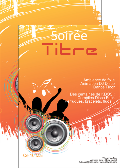 imprimer affiche discotheque et night club ambiance ambiance de folie bal MIFCH15894