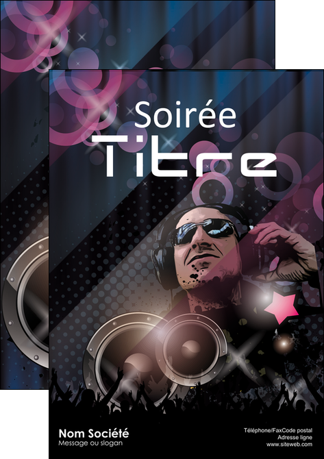 creation graphique en ligne affiche discotheque et night club bal boite boite de nuit MIDBE15912