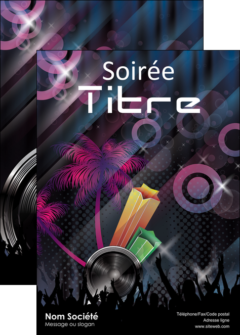 creer modele en ligne affiche discotheque et night club bal boite boite de nuit MIFCH15920