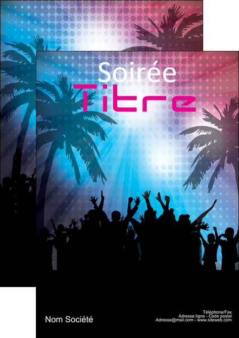 realiser affiche discotheque et night club soiree bal boite MIDBE15952
