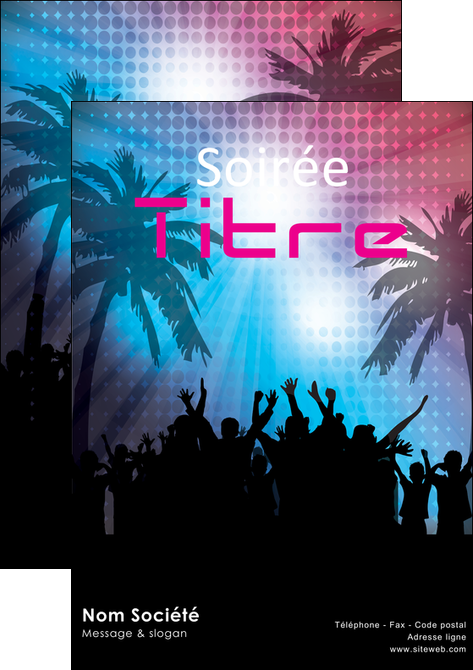 modele affiche discotheque et night club soiree bal boite MIDBE15954