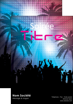 modele affiche discotheque et night club soiree bal boite MIDBE15954