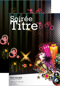 personnaliser modele de affiche discotheque et night club son baffle boite de nuit MIDBE15956