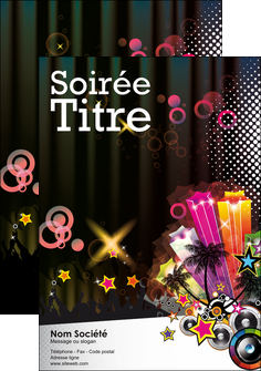 faire modele a imprimer affiche discotheque et night club son baffle boite de nuit MIDBE15960