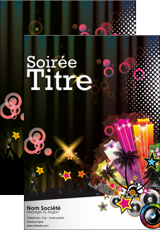 creation graphique en ligne affiche discotheque et night club son baffle boite de nuit MIDBE15962
