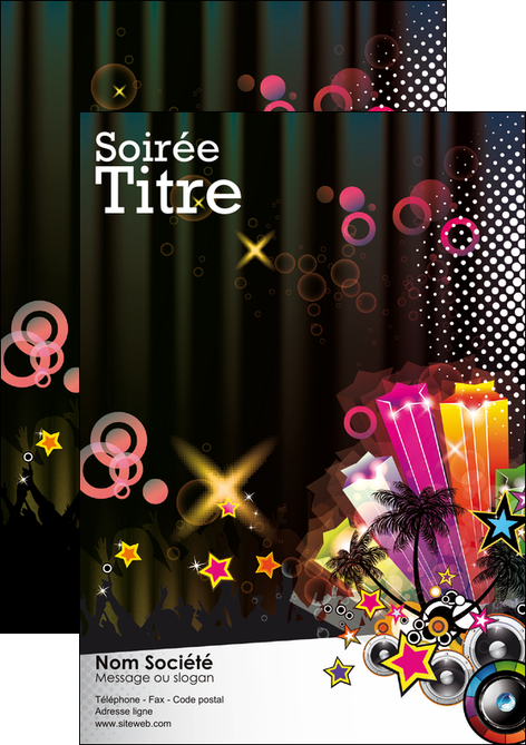 creer modele en ligne flyers discotheque et night club son baffle boite de nuit MIDBE15964