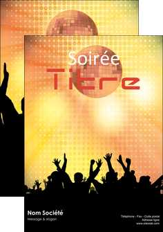 impression affiche discotheque et night club son casque baffle MIDBE15972