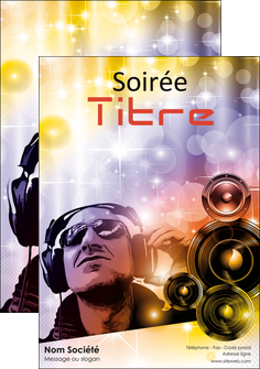 exemple flyers discotheque et night club son musique casque MIFCH15990