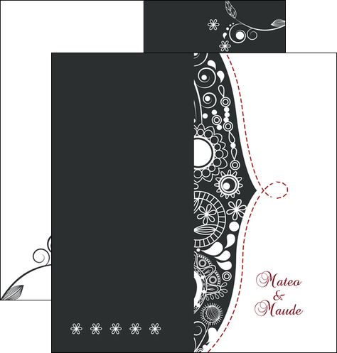realiser depliant 2 volets  4 pages  abstract art backdrop MLIG16560