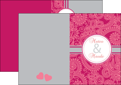 faire depliant 2 volets  4 pages  artistique banniere carte MLIG17098