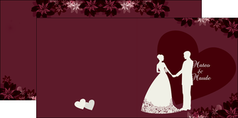 creation graphique en ligne depliant 2 volets  4 pages  demander la main demande en mariage epousailles MLIG17190